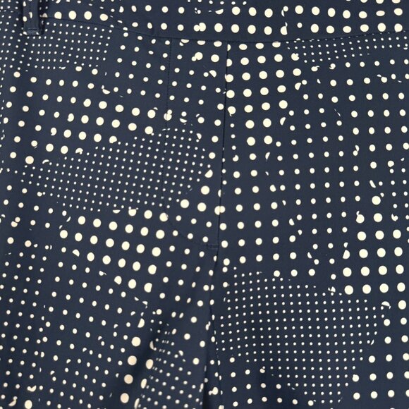Spanx Sunshine Shorts Womens Medium Blue Polka Dot Stretch Pull On‎ SS-1934 - Picture 3 of 7